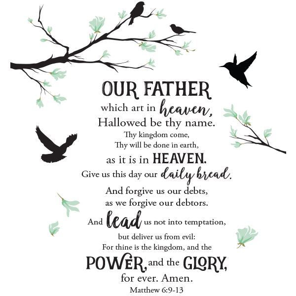 Wall Art Decal - Lord's Prayer