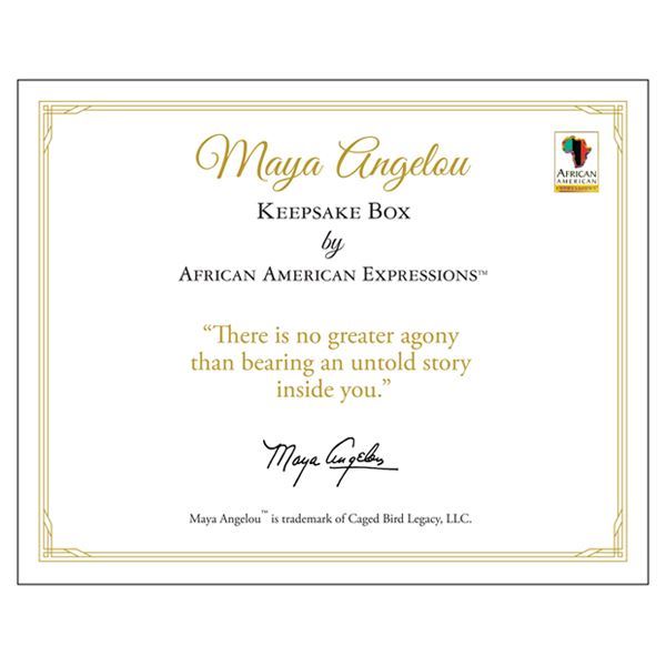 Maya Angelou Keepsake Boxes - Purple