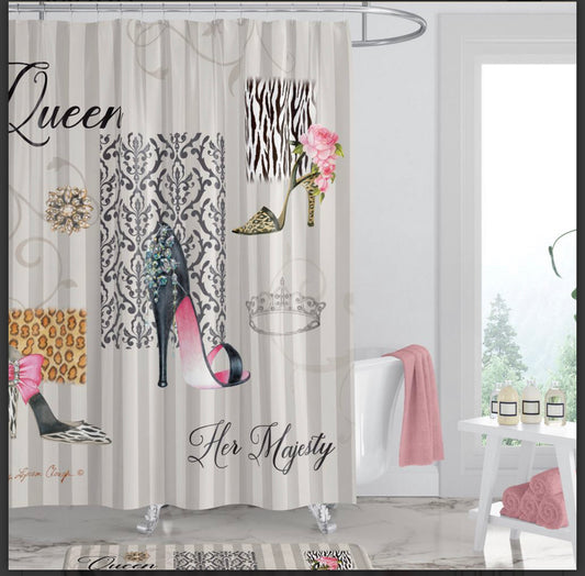 Queen Boutique Shower Curtain